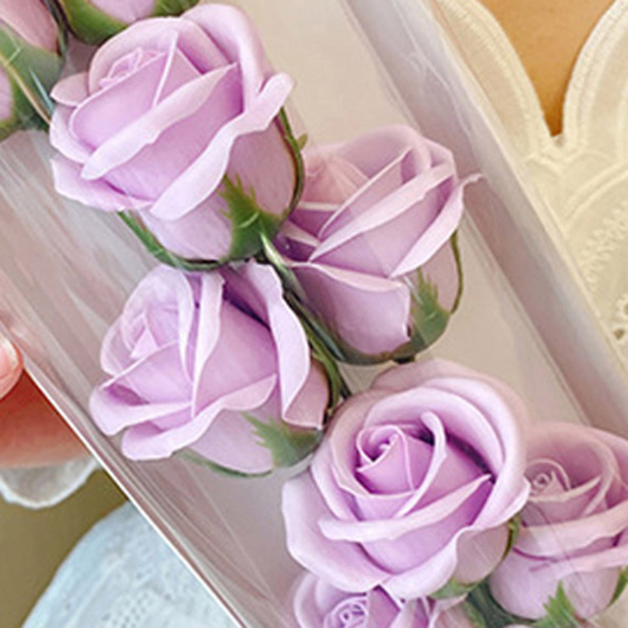 Romantic Rose Soap Gift Box – Hug Bucket with Red Roses