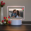 Custom Photo Rose Frame 3D LED Night Light – Warm Glow