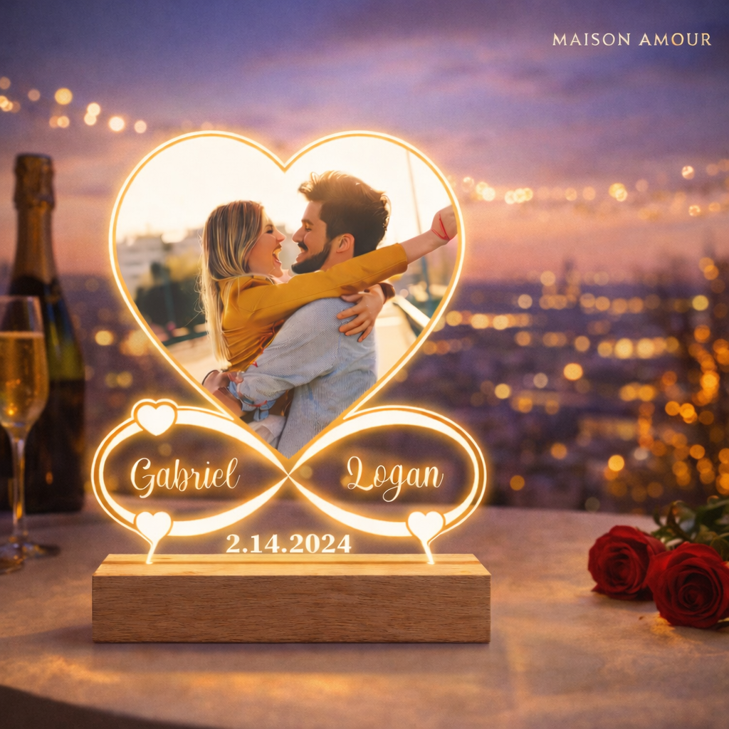 Personalized Photo Frame Night Light – Custom Picture Lamp