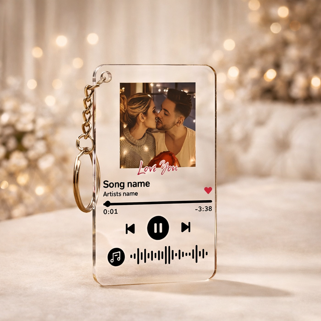 Music Code Keychain – Photo & Song