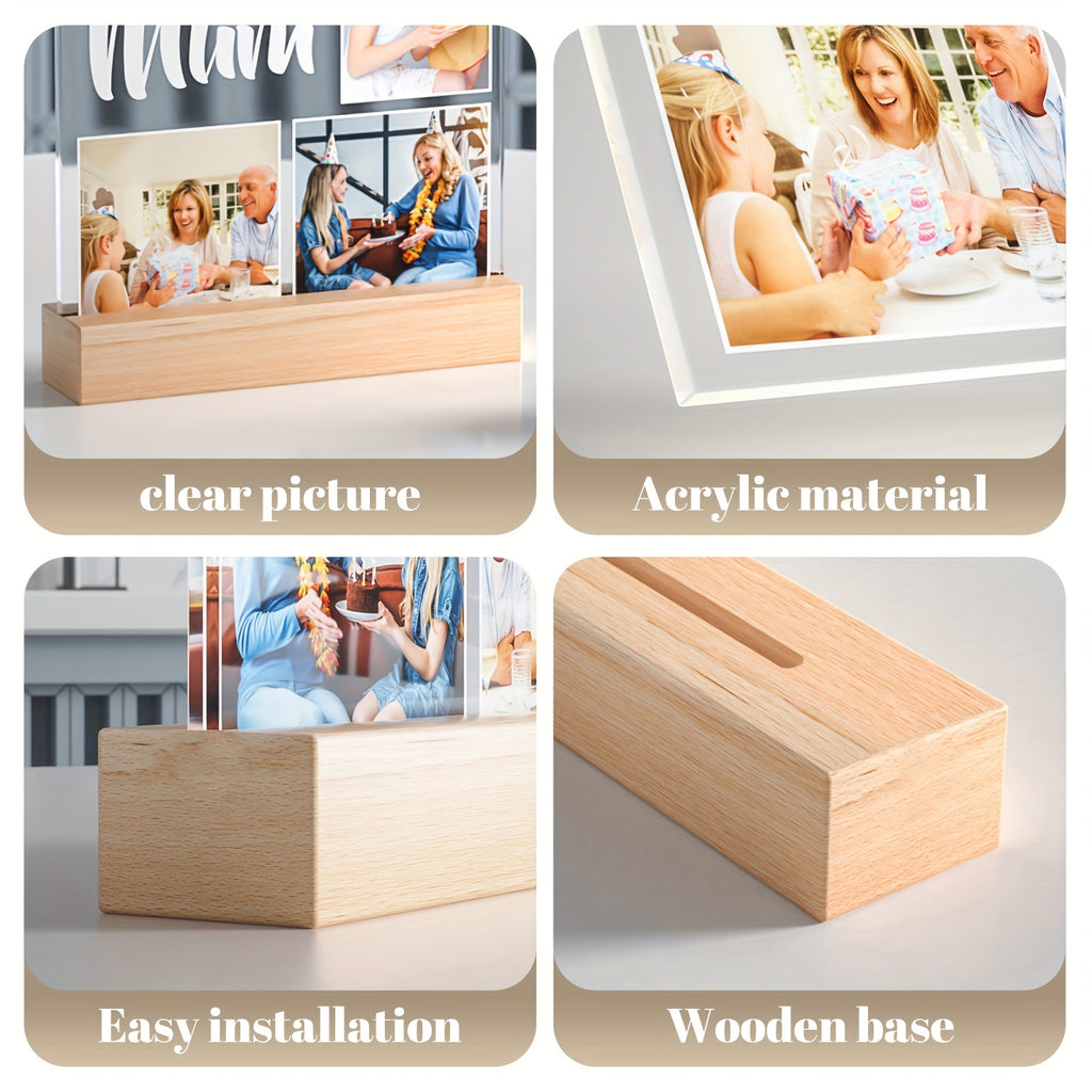 Personalized Photo Frame Night Light – Custom Picture Lamp