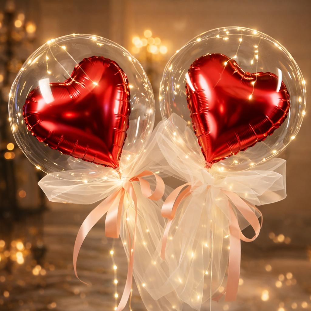 Signature 20” Clear Bubble Balloons – 10-Piece Set