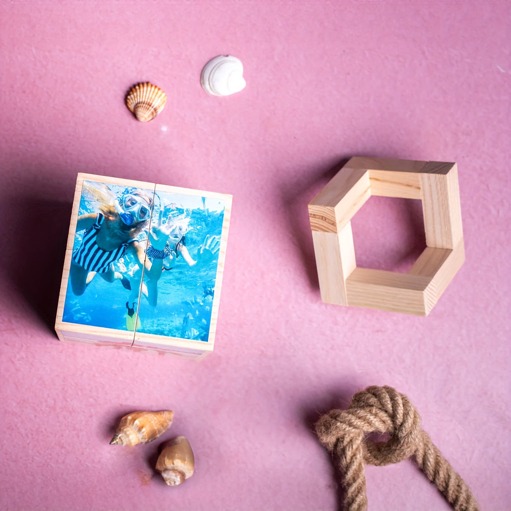 Personalized 3D Photo Cube – Custom Memory Display