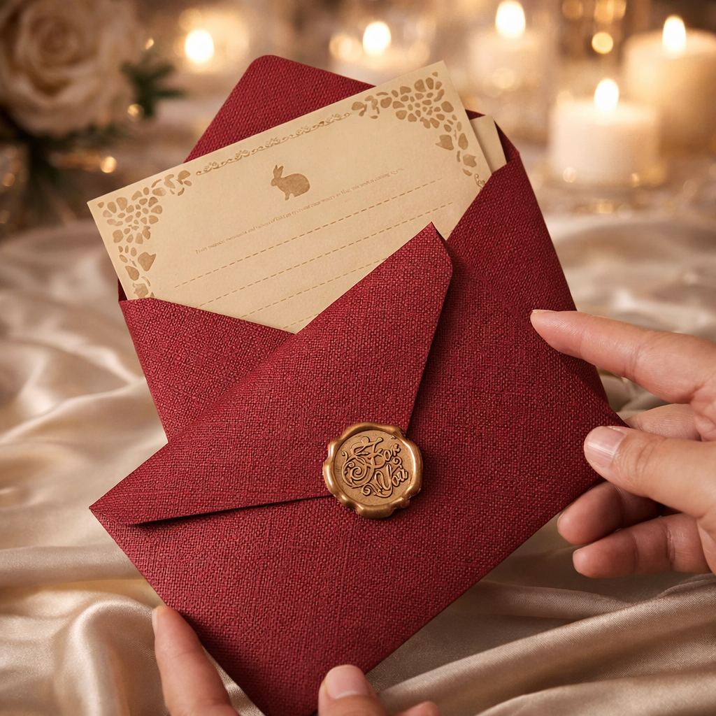 Luxury Love Letter Envelope Set – Wax Seal & Premium Message Card