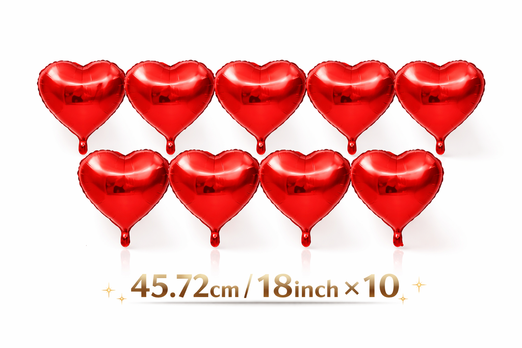 Red “LOVE” Foil Balloon Set – Romantic Wedding &amp; Valentine's Decor