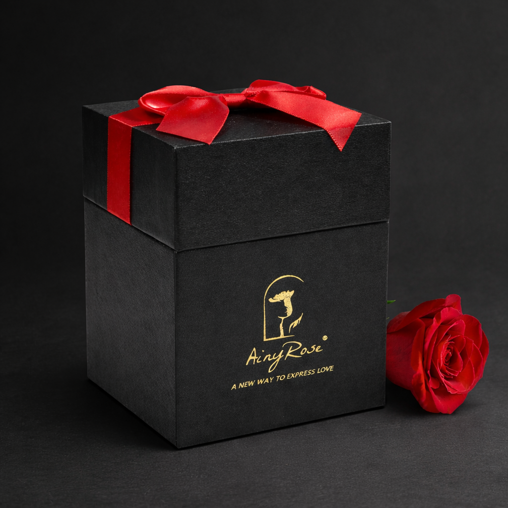 Preserved Red Roses Gift Box (4 Roses) – Luxury Long-Lasting Flowers