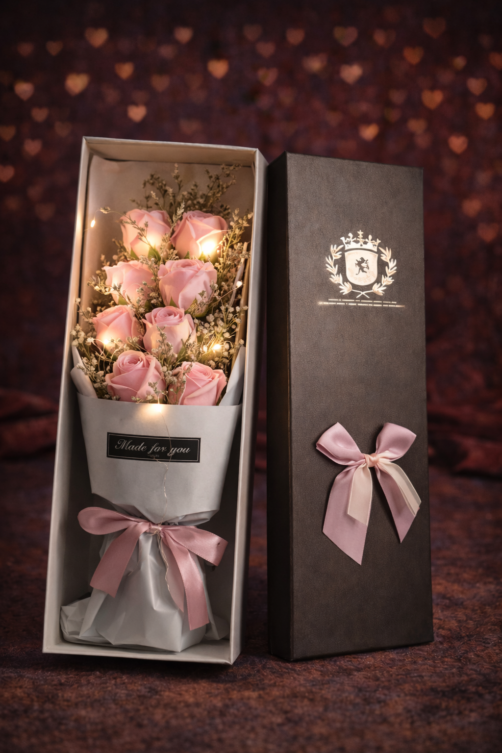 11 Red Roses Gift Box – Heart-Shaped Romantic Surprise