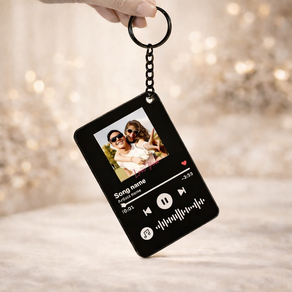 Music Code Keychain – Photo & Song