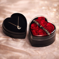 Preserved Rose Gift Box + 100 Languages ​​“I Love You” Necklace