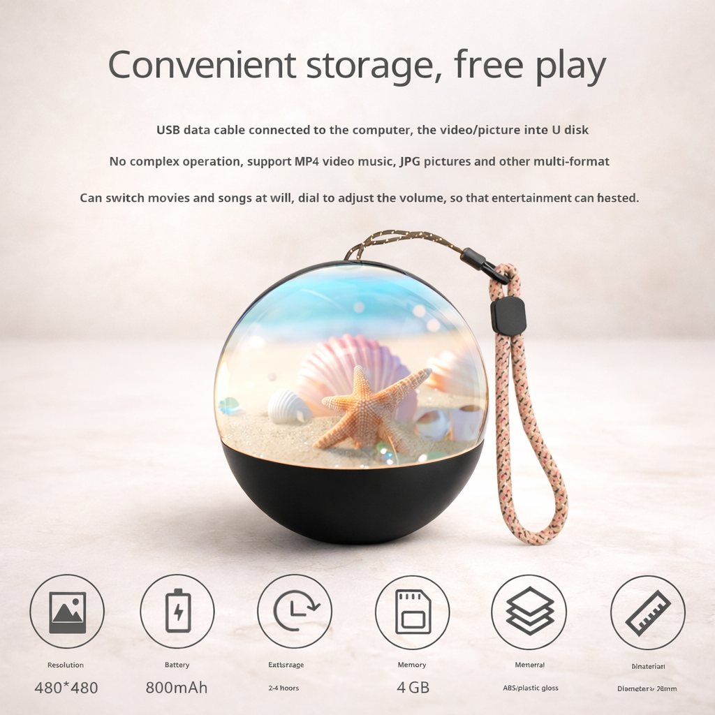 Crystal Video Memory Ball™ – Turn Your Favorite Moments Into a Magical Light Display