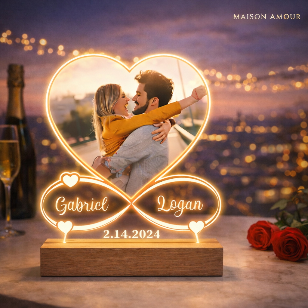 Personalized Photo Frame Night Light – Custom Picture Lamp