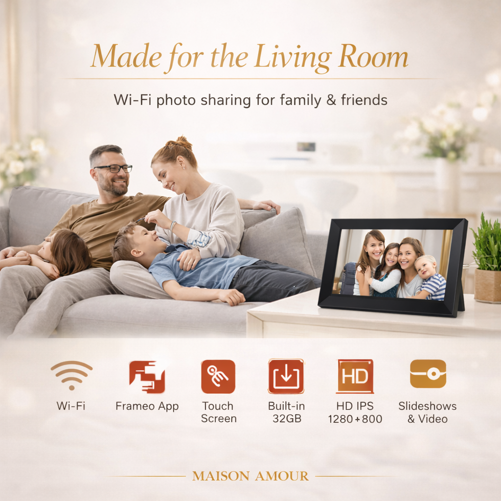 Forever Moments — Smart Photo Frame (10.1” HD Touch)