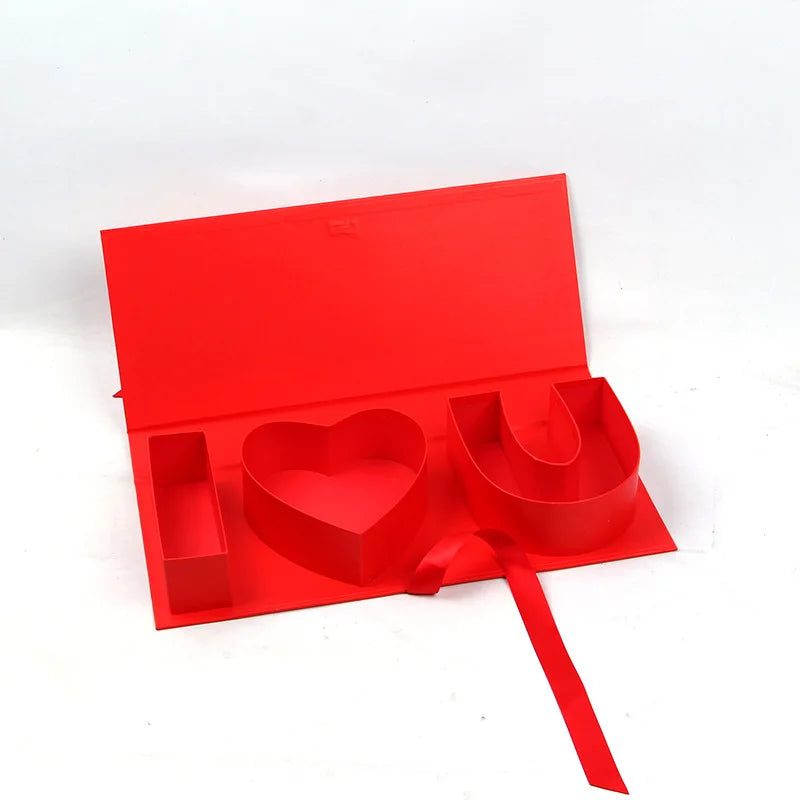 Fillable “I Love U” Letter Gift Boxes – Heart Surprise Set