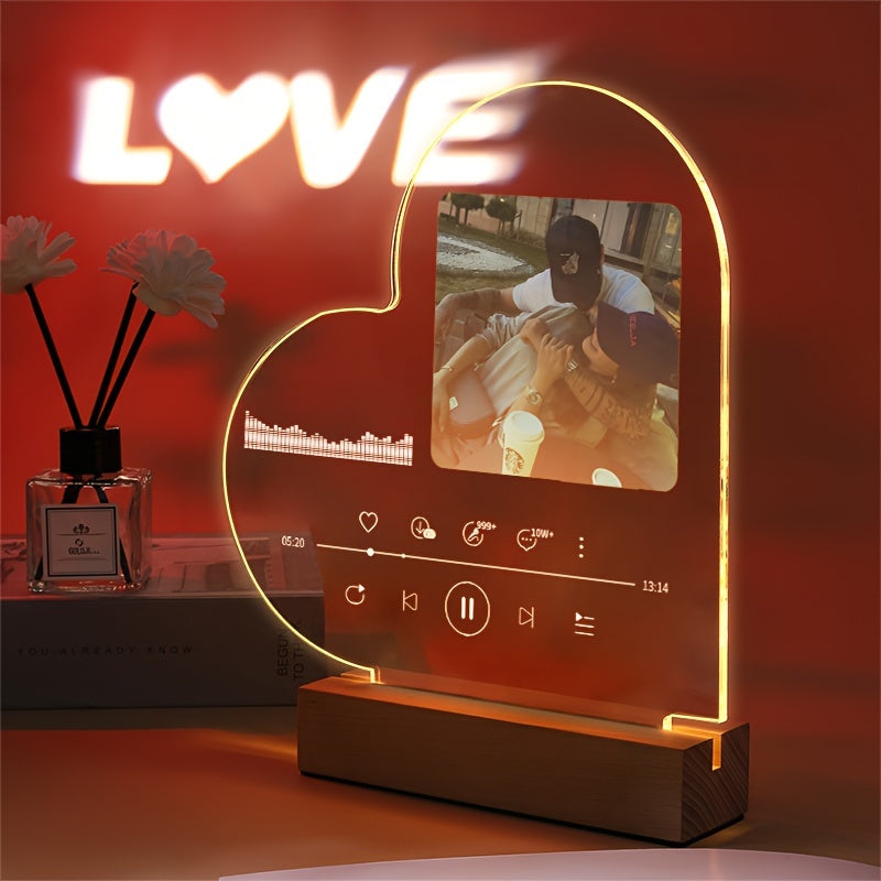 Personalized Acrylic Photo Frame Light – Custom Luminous Display