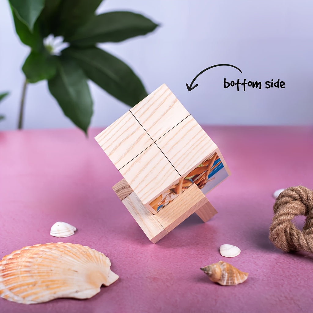 Personalized 3D Photo Cube – Custom Memory Display