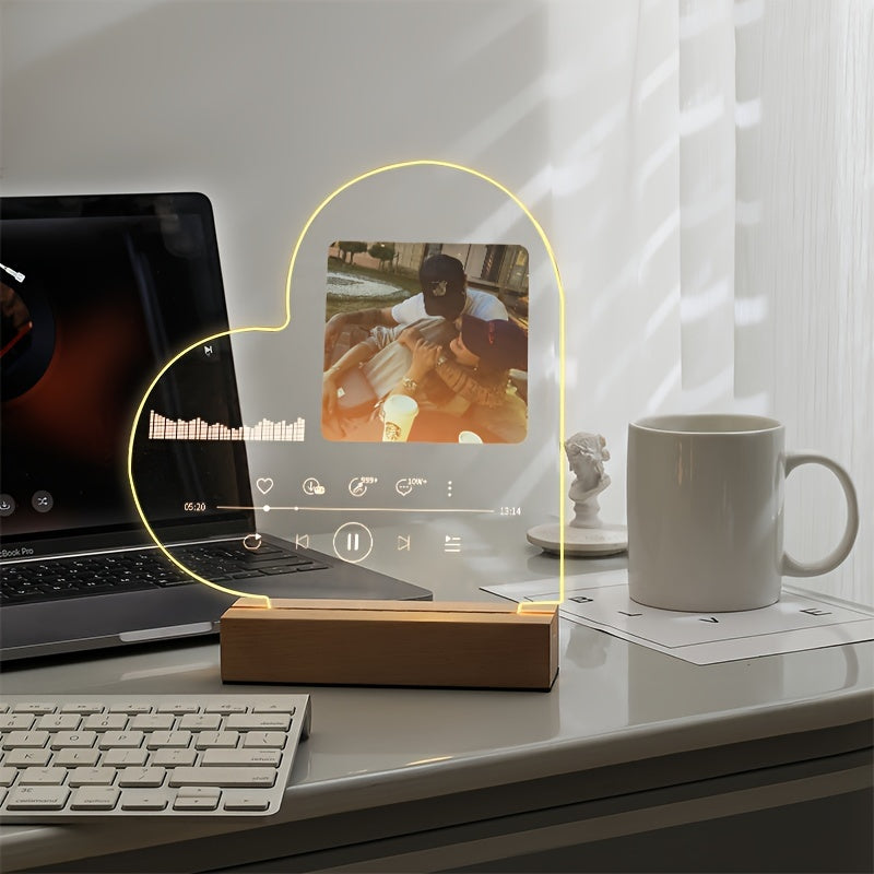 Personalized Acrylic Photo Frame Light – Custom Luminous Display