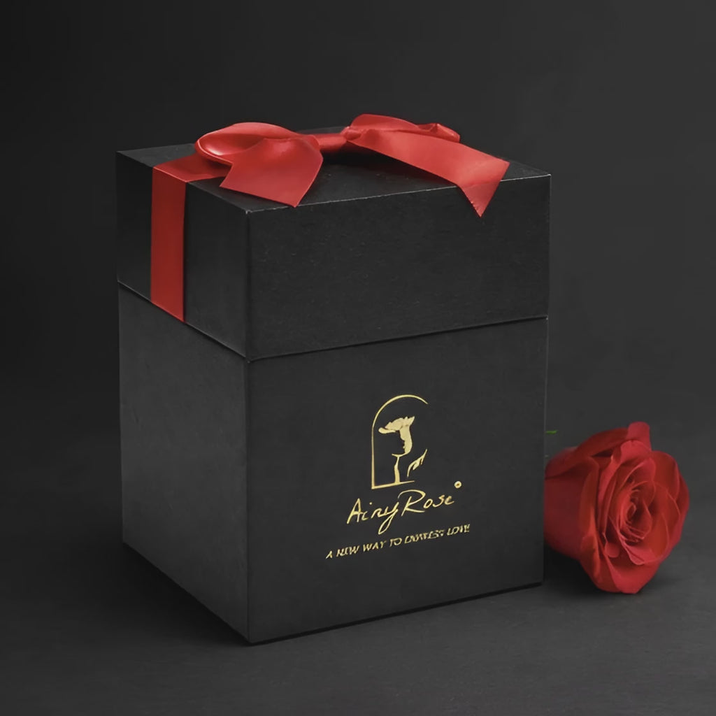 Preserved Red Roses Gift Box (4 Roses) – Luxury Long-Lasting Flowers